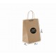 Baskılı Kraft Çanta Tek Renk 19x8x24