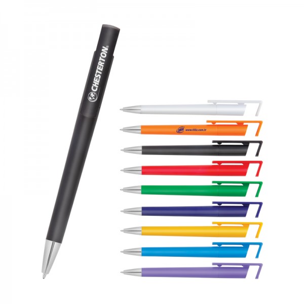 HM-19112 2010 Beyaz Otomatik Plastik Tükenmez Kalem