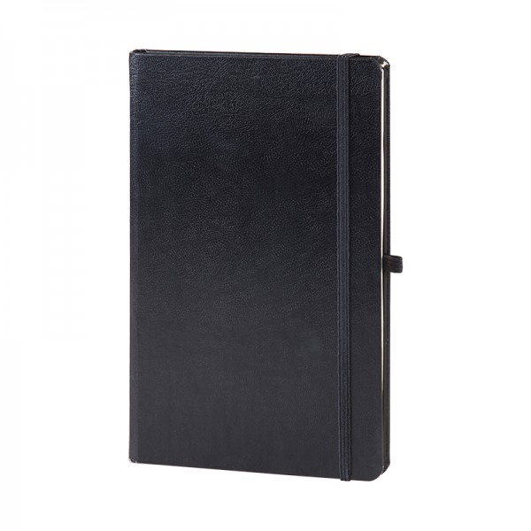 HM-19908 Siyah-112 Yaprak Cilt Bezi Defter (13x21 cm)