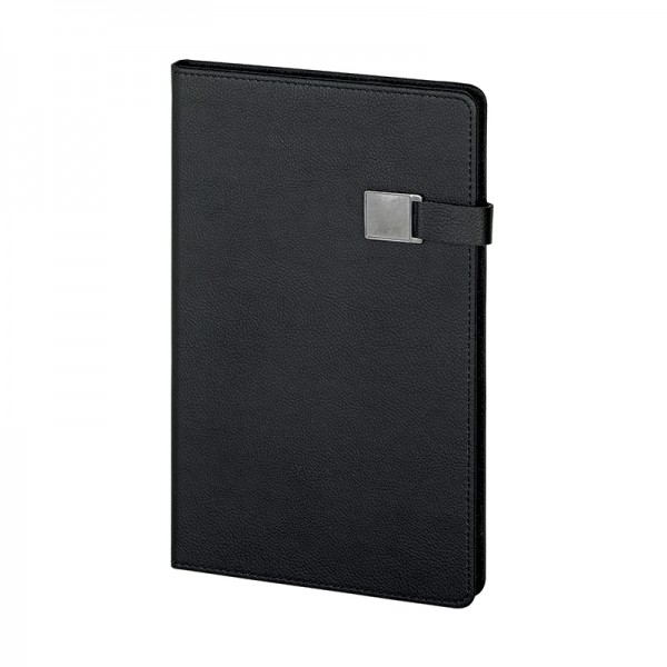 HM-20906 Siyah Termo Deri Defter (13x21 cm)