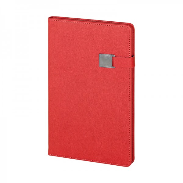HM-20910 Kırmızı Termo Deri Defter (13x21 cm)