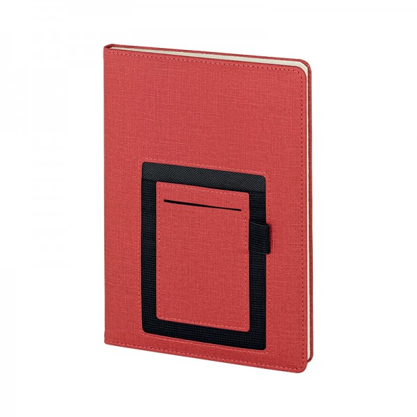HM-21004 Kırmızı Termo Deri Defter (15x21 cm)