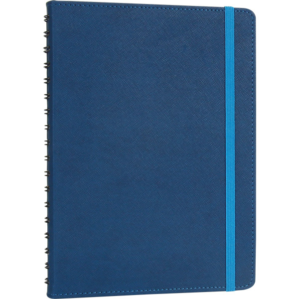HM-39765 Lacviert Gizli Spiralli Ajanda 17,5x24 cm