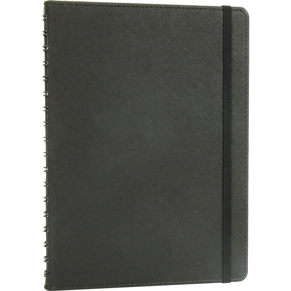 HM-39768 Siyah Gizli Spiralli Ajanda 17,5x24 cm