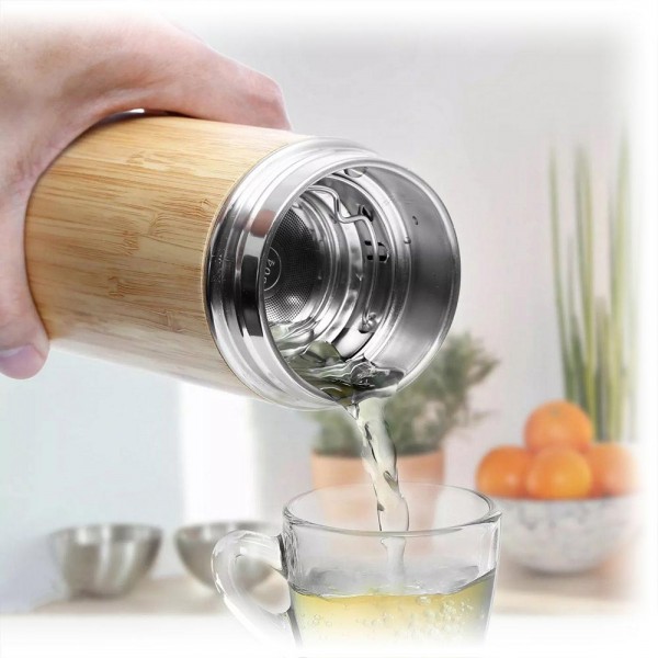 HM-4360 500 ml  Bambu çelik Termos